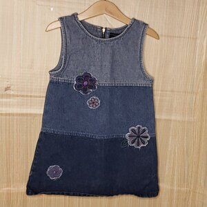Sonoma Girls Denim Patchwork Blue Dress 4